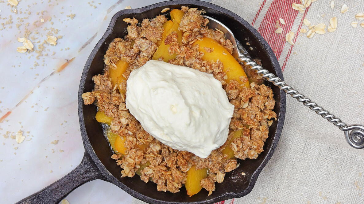 ginger peach crisp