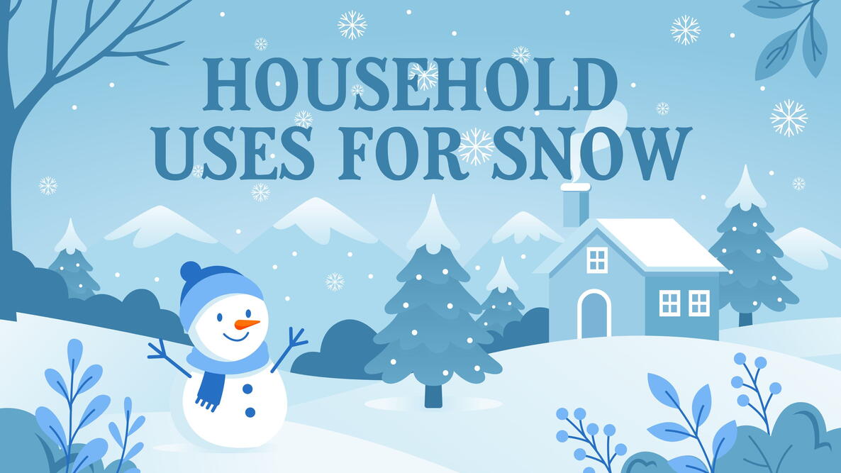household uses for snow, snowman