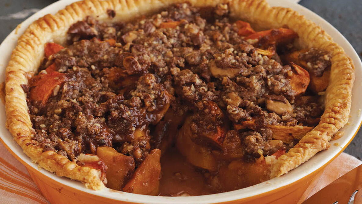 peach pie crumb topping