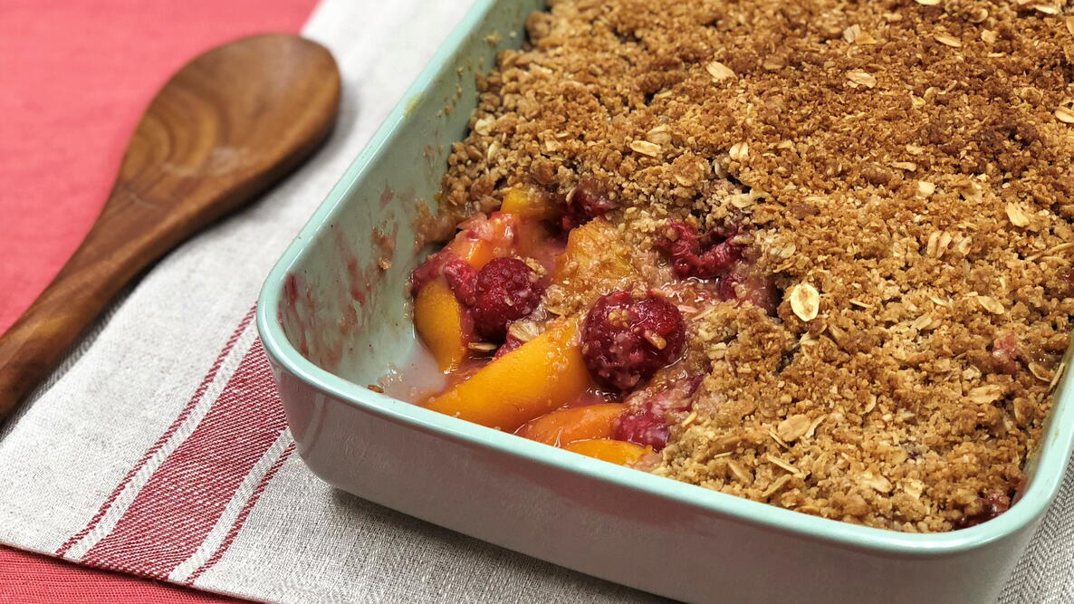 Peach Raspberry Crunch