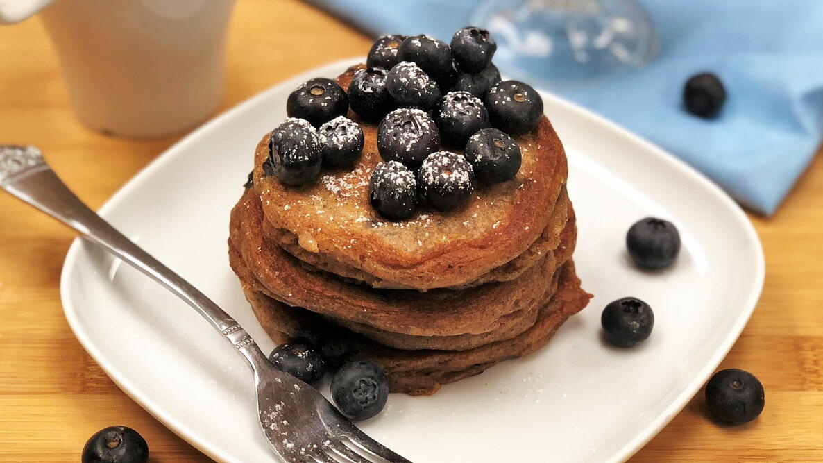 Blueberry Sour Cream Pancakes