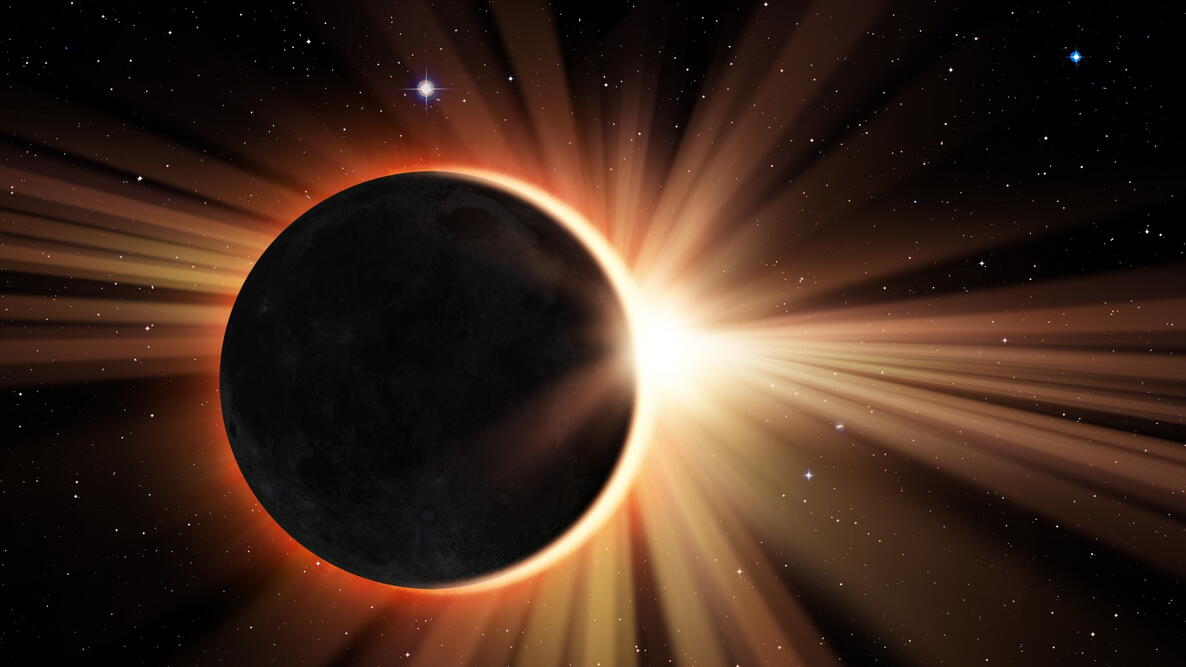 almost blotting out the sun