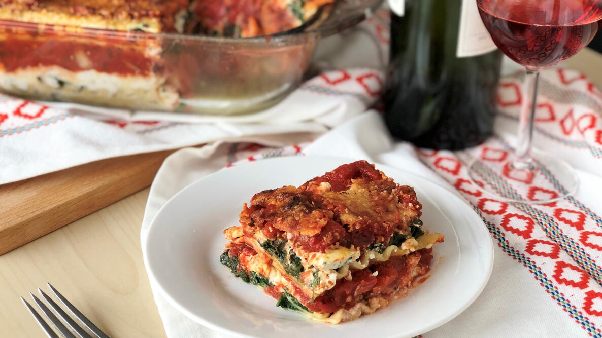 spinach lasagna