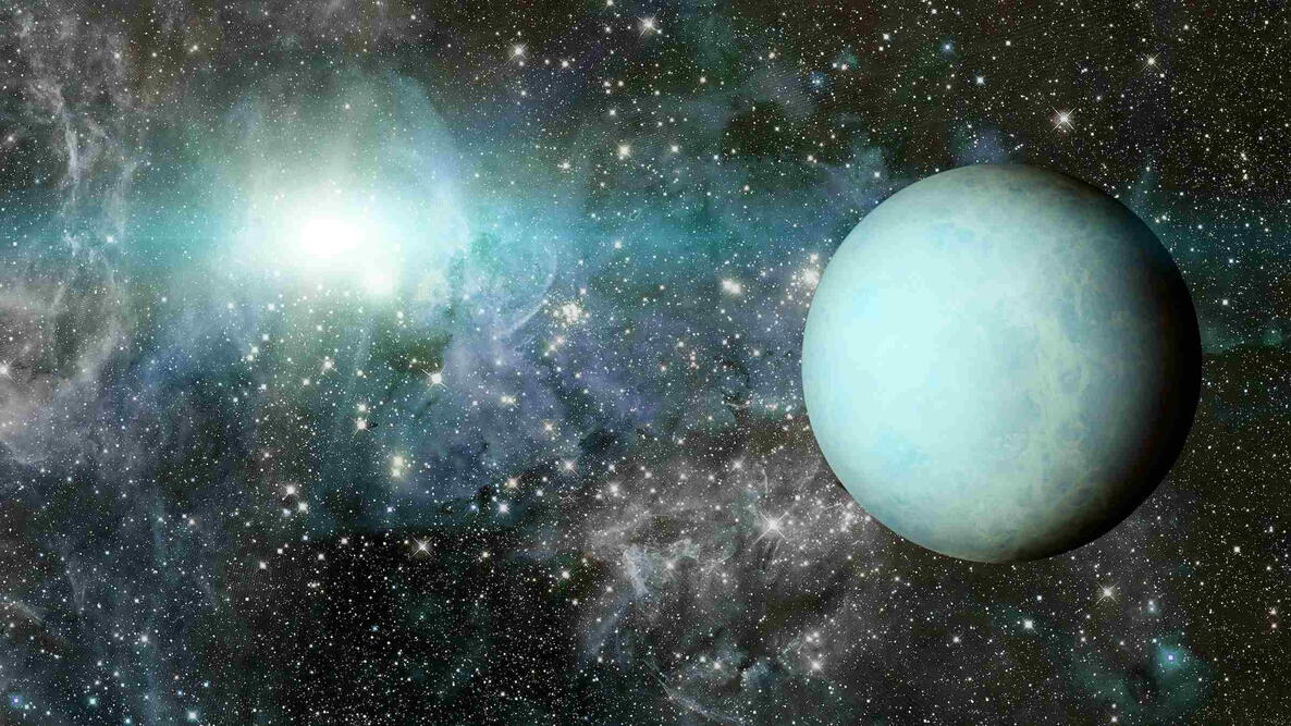 Planet Uranus in Space