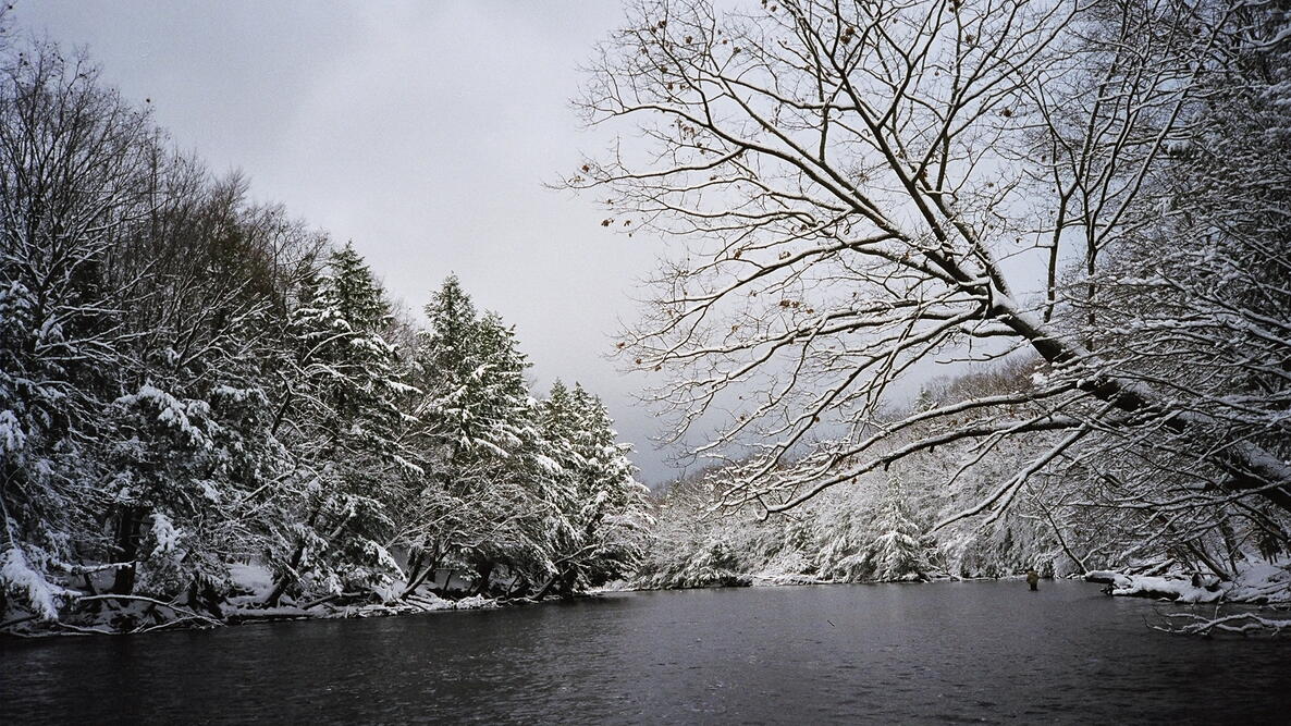 Salmon River, Polaski, NY, in winter
