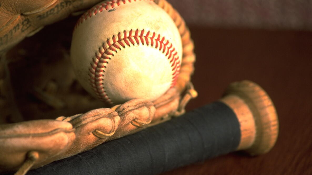Baseball, Baseball glove, and Baseball bat