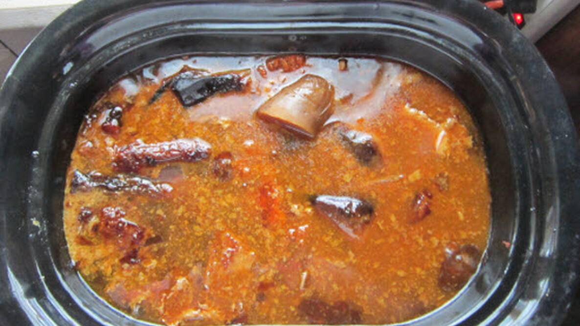 Bone Broth Soup in a crockpot