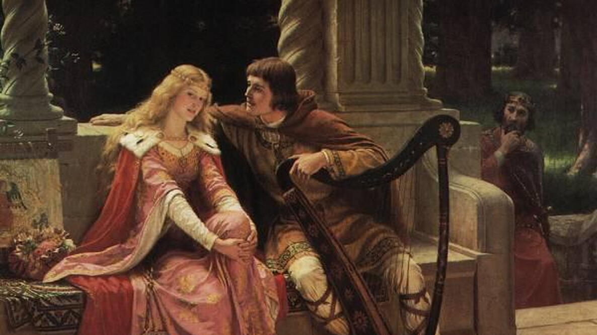 Courtly Love, sitting on a couch