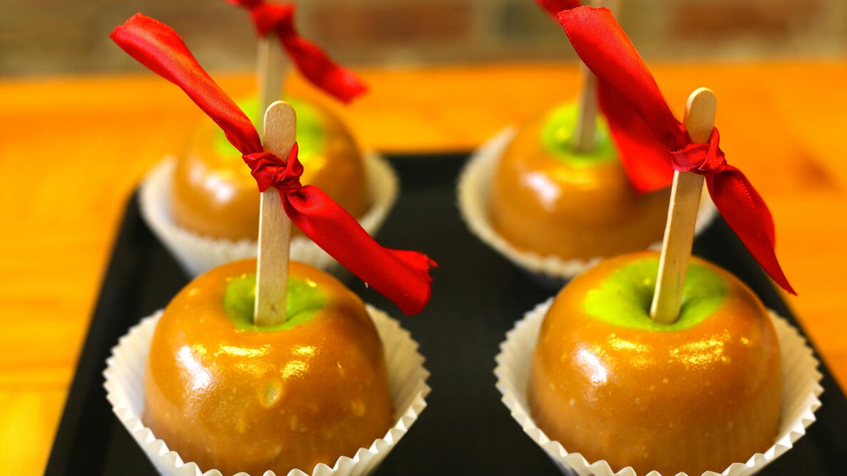 Caramel-Covered Apples