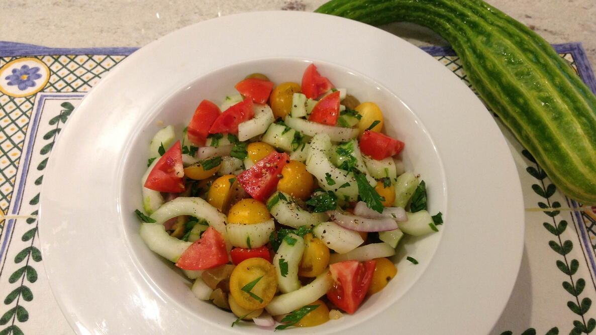 Castilian-Style Cucumber and Tomato Salad