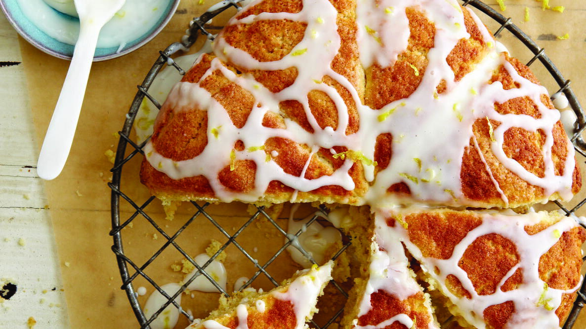 Glazed Lemon Cream Scones