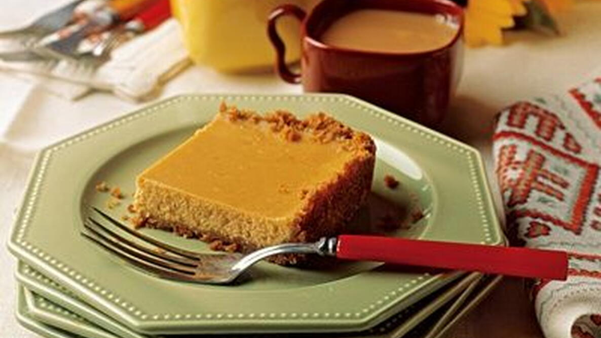 Pumpkin Cheesecake Bars