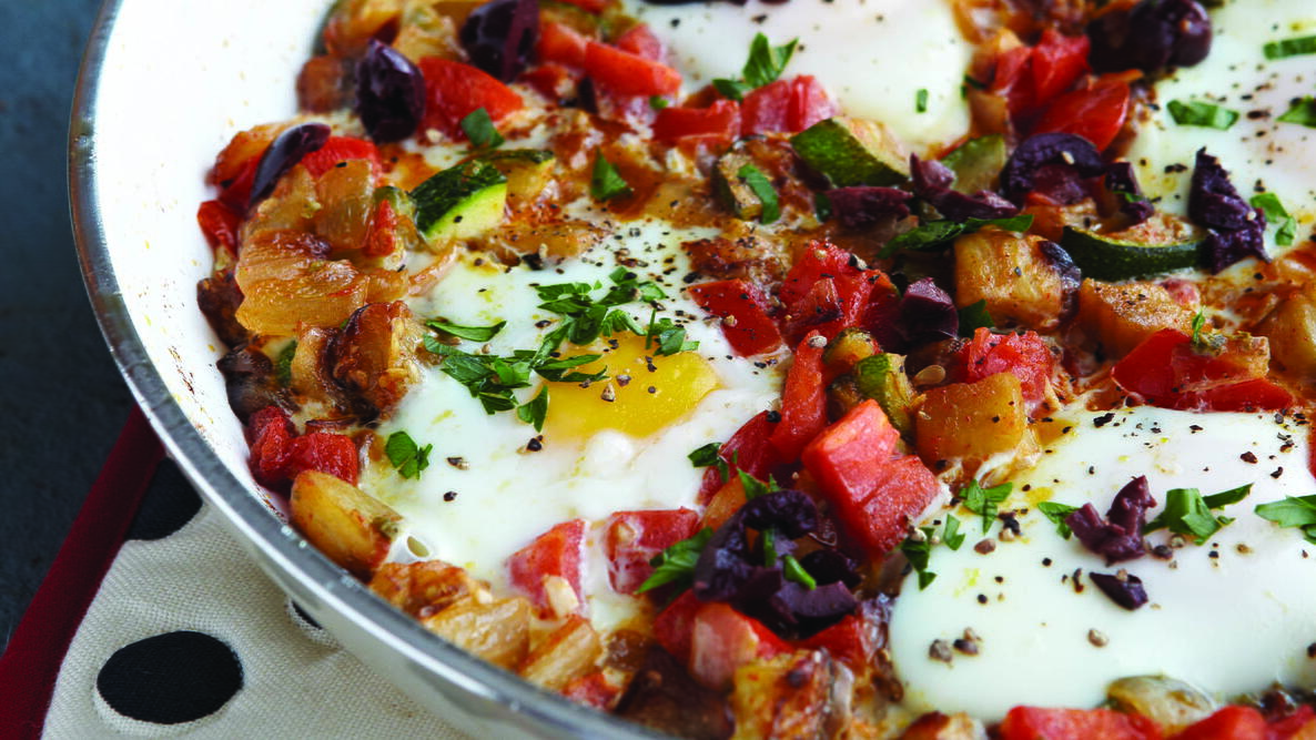 Ratatouille Poached Eggs