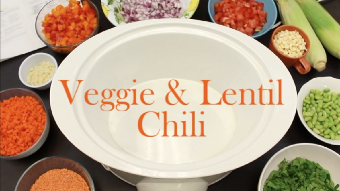 Not-Too-Spicy Veggie and Lentil Chili recipe