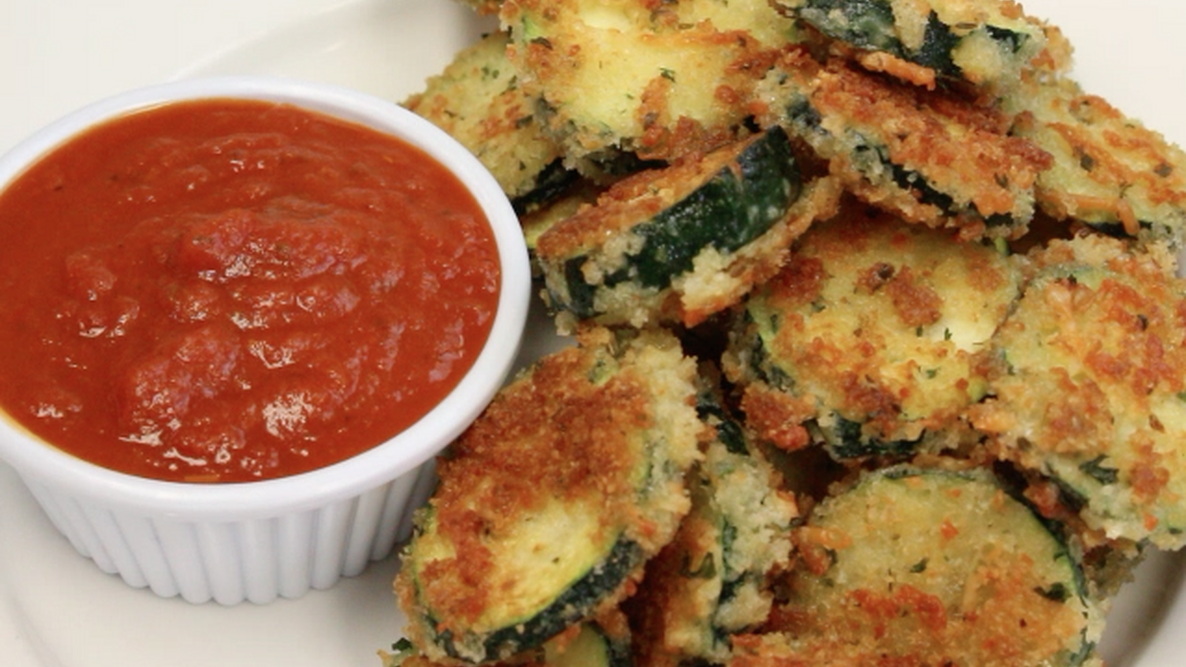 Breaded Fried Zucchini Rounds