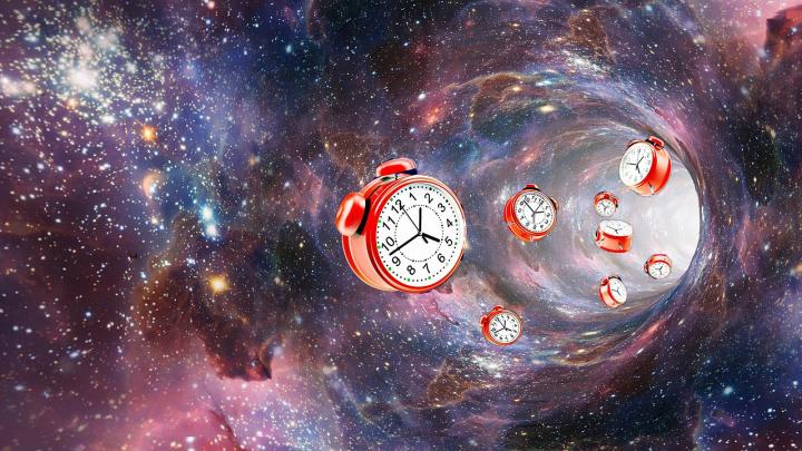 clocks flying through the solar system